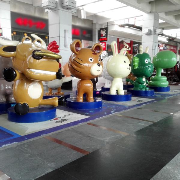 Buy customize size mascot animal sculpture as decoration statue in enterprise/garden/ hall/ company at wholesale prices