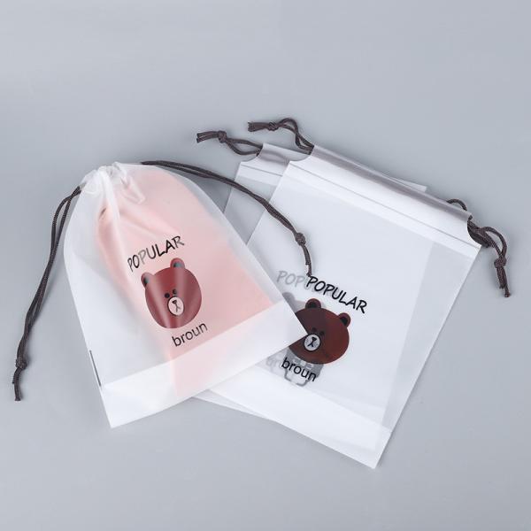 Eva Plastic Drawstring Bag Travel Split Shoe Storage Bag Bear Wash Towel