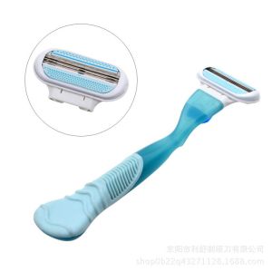 China Hot Sale Personal Touch Disposable Razor Womens Face Shave Razor with replaceable blade refills on sale