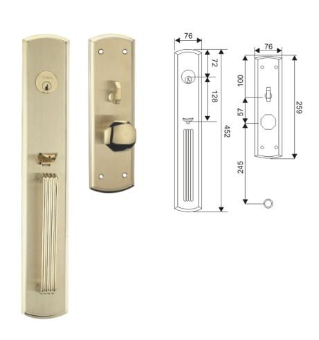 Unique Steel Security Door Locks 45mm Backset Corrosion Resistance