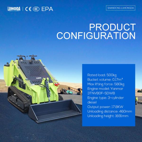 China Mini Skid Steer Loader Diesel Skid Steer Loader With Attachments Mini Skid Steer Loader