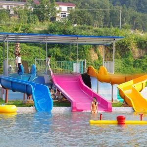 Customization Family Raft Water Slide Aqua Park Equipment 4m Height