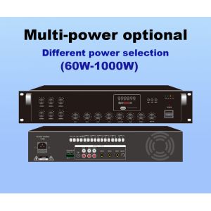 6 Zones Bluetooth FM Mixing Amplifier 120W Commercial Audio System