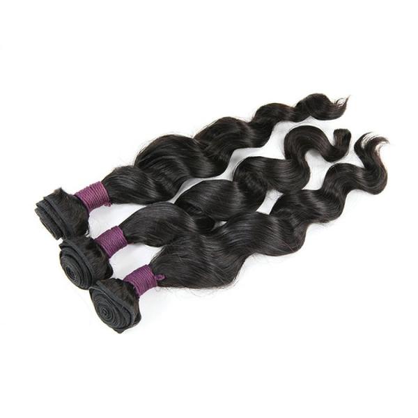 Brazilian Loose Wave Virgin Human Hair Bundles Kinky Curly Grade 8A Weave