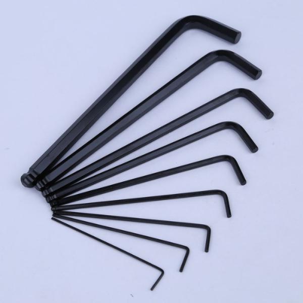 Zinc Plated 7mm Pin Black Oxide Hex Allen Key Set Wrench Tool