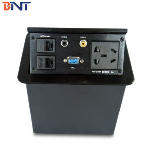 Conference Room AV Desktop Power Pop Up Sockets With Audio / Video / VGA