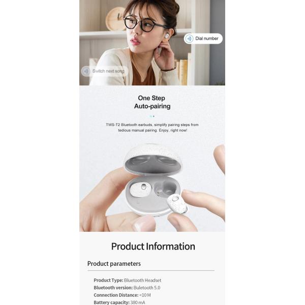 Deep Bass Bluetooth Sport True Wireless Gym Earbuds (for iPhone)