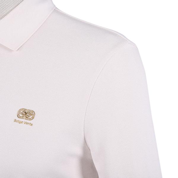 Cotton Long Sleeve Men's Polo Shirt Breathable Autumn Color Block Uniform with Custom Logo