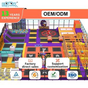 Jumping Elastic Bed Park Kids Playground Adults Indoor Trampoline Park Soft