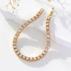 Hot Sale Tennis Jewelry Wedding Jewelry Crystal Rhinestone Classic Tennis