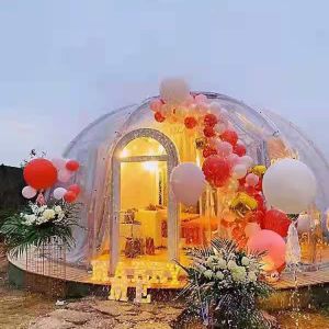 Aluminium 6m Geodesic Dome ISO Bubble Camping Tent With UV Coating