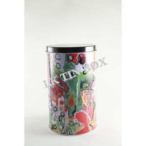 D102mm Printed Metal Round Tin Box For Food Storage And Gift Storage
