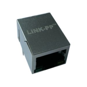 Quality AR11-3695 Single Port RJ45 with Integrated Magnetics 10/100 BaseT , LED G/Y for sale