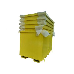High Loading Efficiency Garbage Skip Bin For Compressed Garbage Truck Customized