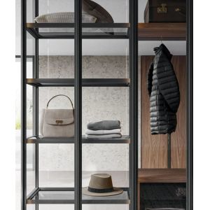Modern Customized Glass Wardrobe Fitted Bedroom Closet