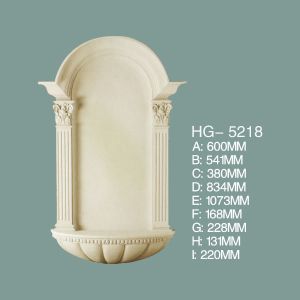 HG-5218 Primed Polyurethane Surface Mount Wall Niche