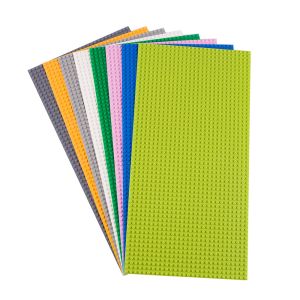 Quality ABS 16*32 colorful small particles floor city scene street baseplates building blocks for sale
