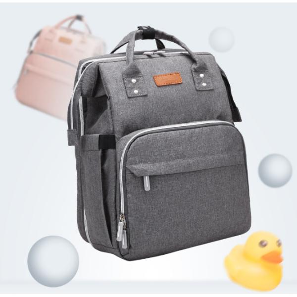 OEM ODM Nursing Mother Bag Diaper Bag Foldable Crib With USB