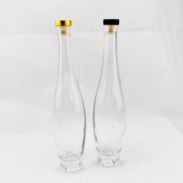 Beverage Glass Bottles 200ml 375ml 500ml 750ml Long Neck Ice Wine Bottles With Lid/Cork