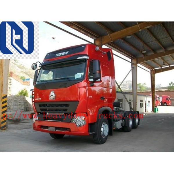 6x4 HOWO7 Sinotruk 102 km / h Prime Mover Truck Tractor Truck For Long Time DistanceTransport with 2 sleepers in cabin