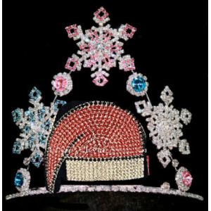 Custom snowman rhinestone crowns custom christmas pageant crowns pageant crowns