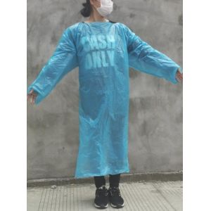 Non Woven Disposable Isolation Gown CPE Long Sleeve Doctor Medical Apron