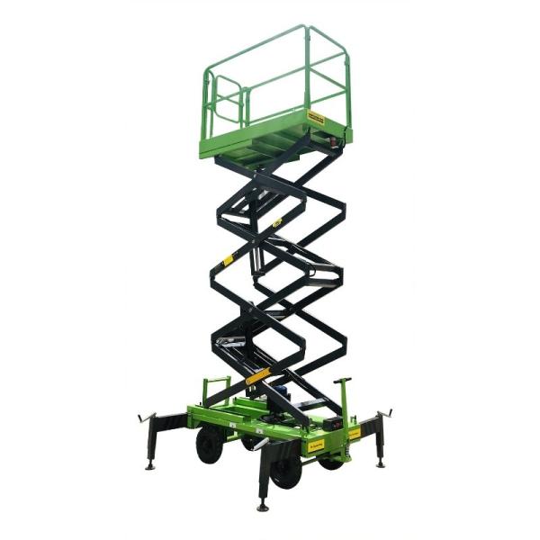 9m Hydraulic Scissor Lift With Motorized Device Electric Lifting Table 450kg