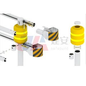 Highway Roller Barrel Barrier OEM Yellow Safety Roller Barrier