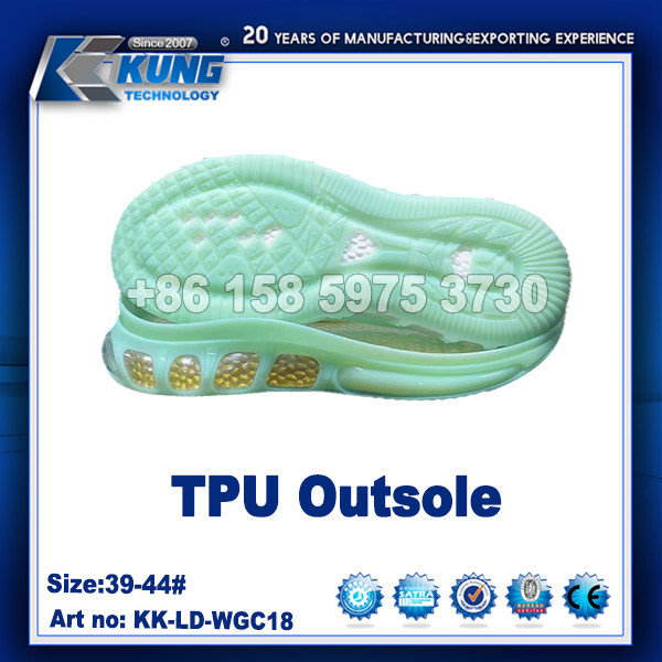 Buy Nontoxic TPU Rubberized EVA Sole , Waterproof Rubber Traction Outsole at wholesale prices
