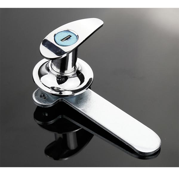 Zinc Alloy Chrome Coated Cabinet Handle Lock OEM Service For Industrial Cabinet
