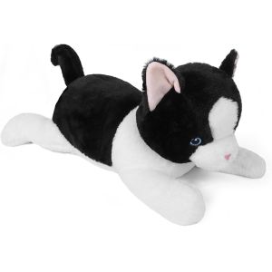 27 inches Cat Weighted stuffed animals, Cuddly Weighted Cat Plush Pillow Giant