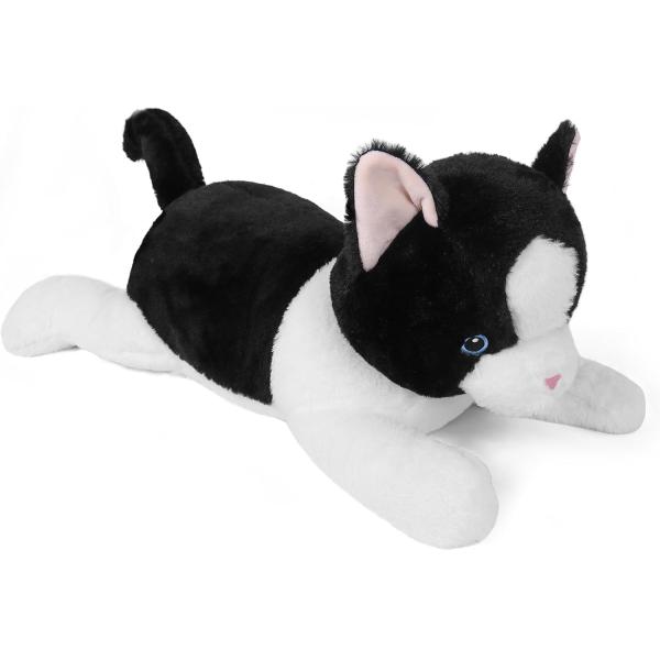 27 inches Cat Weighted stuffed animals, Cuddly Weighted Cat Plush Pillow Giant Plushie Ideal Gift for Adults & Kids