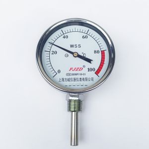 Industrial Bimetallic Thermometer with Customized Support and Precision