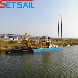 1500m Output Distance Hydraulic Cutter Suction Dredger with 298kw Auxiliary