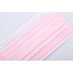 S&J Oem pink class ii nurse medical face mask disposable surgical face mask 3