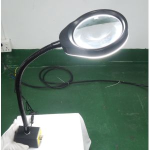 Multi-functional and desk-top magnifier with LED light