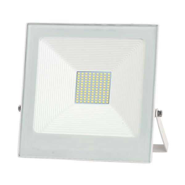 Outdoor 50w Waterproof LED Solar Flood Lights Anti Glare Warm White