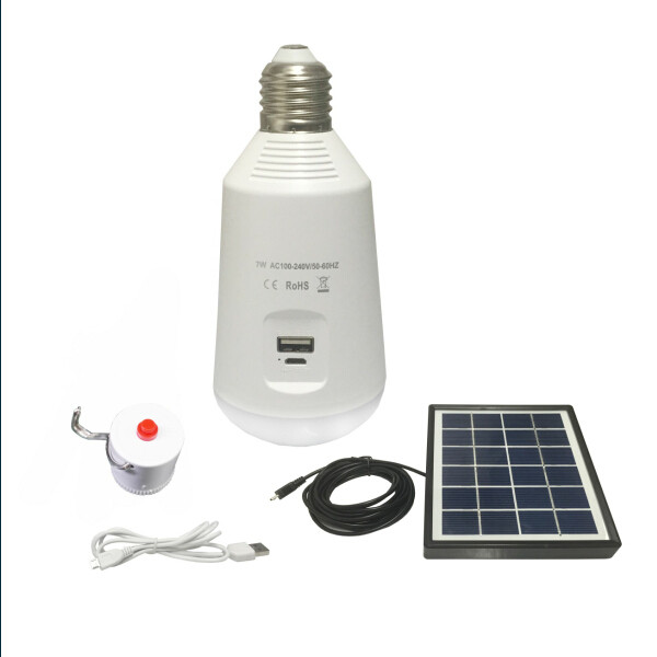 Solar Emergency Traveling lighting LED Bulb with multi functional Journey