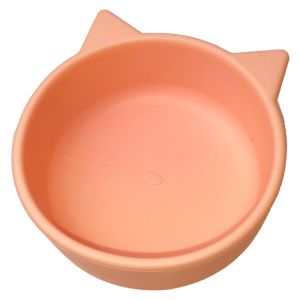 Kids Suction Feeding Bowl Silicone Cat Shaped Food Bowls Customized