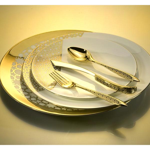 Buy High quality Royal Stainless steel cutlery/gold flatware/wedding cutlery at wholesale prices