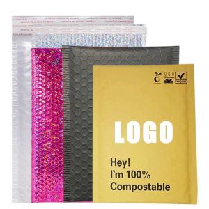Recyclable Holigraphic Custom Eco Friendly Biodegradable Padded Compostable