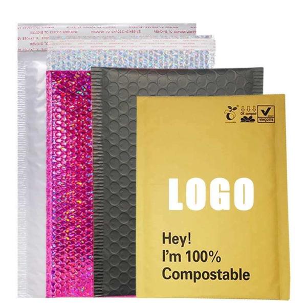 Recyclable Holigraphic Custom Eco Friendly Biodegradable Padded Compostable