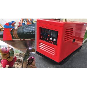Kubota Silent 400a 500amp Diesel Engine Welder Generator Denyo Dlw-500isw