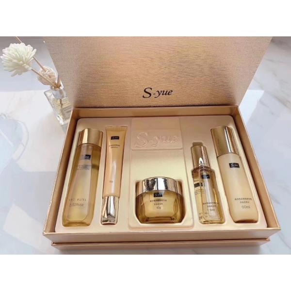 Buy S-yue brand golden rejuvenating tightening series anti aging skin firming cosmetics at wholesale prices