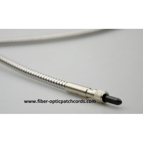 Buy NA0.12,0.20 Pure Quartz Stainless Steel Fiber Optic Patch Cord 200µM 400µM 600µM 1000µM at wholesale prices