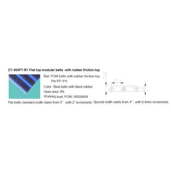 S900FT FLAT TOP MODULAR BELTS