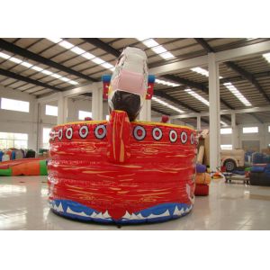 Double Stitching Pirate Bounce House , Pirate Ship Inflatable Bouncer