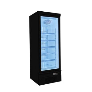 -18~-22 Glass Door Commercial Upright Deep Freezer For Restaurant LED Lighting