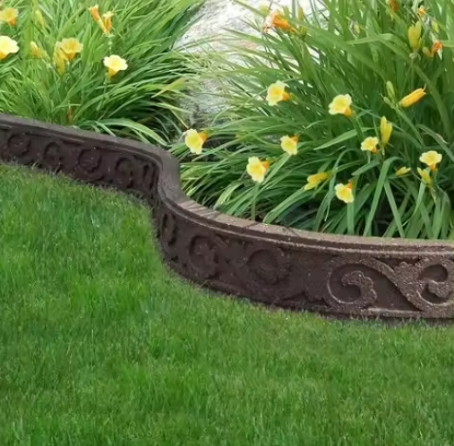 Recycled Rubber Landscape Edging Sizes And Colors Can Be Customized