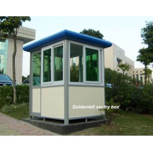 Steel Security Guard Booth 120x150x240cm Customizable Size